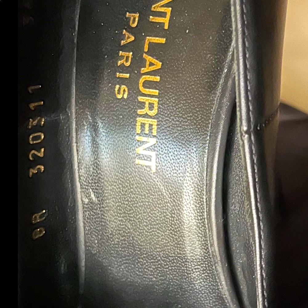 AUTHENTIC-YSL YVES SAINT LAURENT STUDDED HEELS - Picture 2 of 7